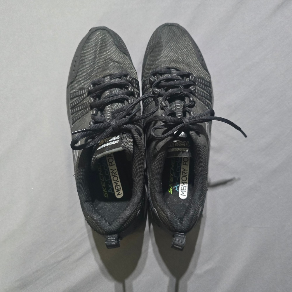 Skechers Escape Plan All-Terrain Trail Shoes Mens 9.5 Black  Memory Foam